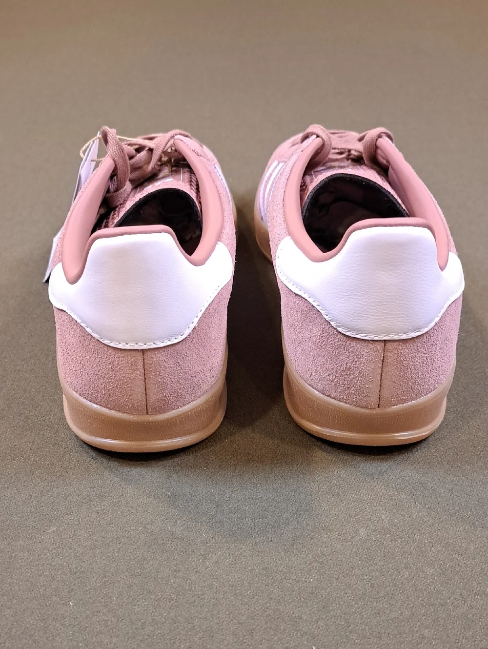 Adidas Gazell Indoor Sneaker - Color: Clay / White - Size: Women 9.5